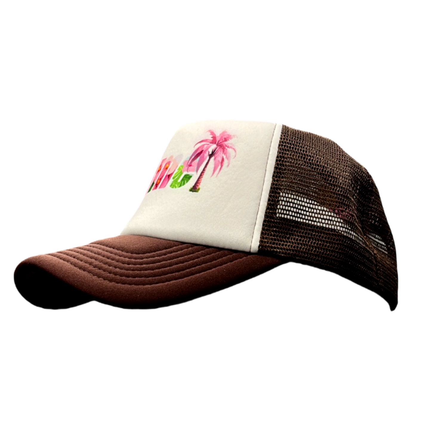 Hibiscus Foam Trucker