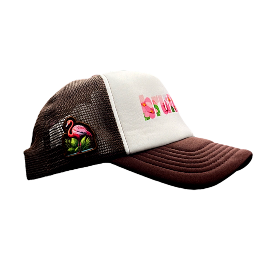Hibiscus Foam Trucker