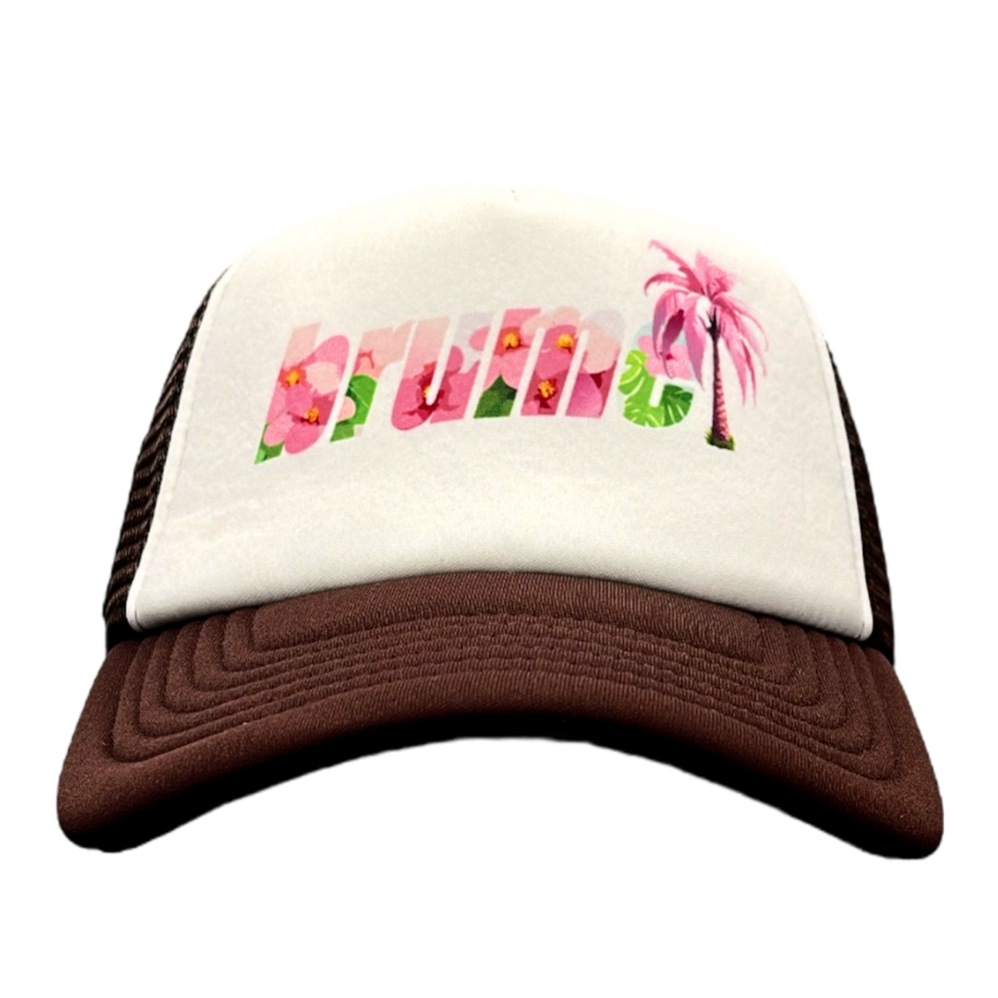 Hibiscus Foam Trucker