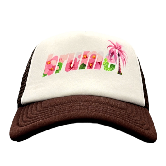 Hibiscus Foam Trucker